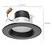 Satco S11835, 9 Watt; Led Downlight Retrofit; 5 Inch - 6 Inch; Cct Selectable; 120 Volts; Dimmable; Black Finish for Home, Office, Contractors, Buildings, Condos, Apartment Properties (2 Pack)
