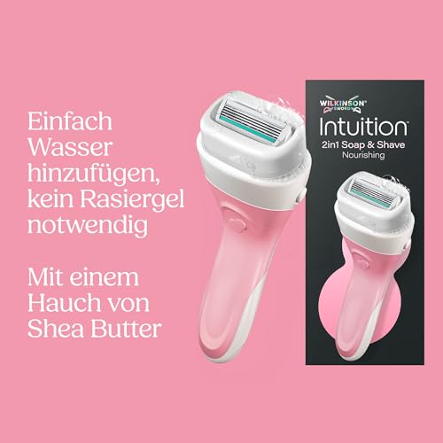 Wilkinson Sword Intuition Soap & Shave Nourishing Rasierer, 1 Ersatzklinge – Ansicht 2