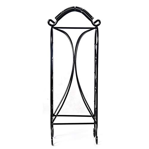 Soporte para vino metal 3 botellas negro 15x14x41.5cm miniatura 4