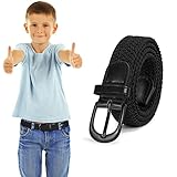 (ジャスグッド) キッズベルト 子供用ベルト メッシュベルト キッズ ゴムベルト 無階段サイズ調整可能 小学生 中学生 幼稚園 制服 女の子 男の子