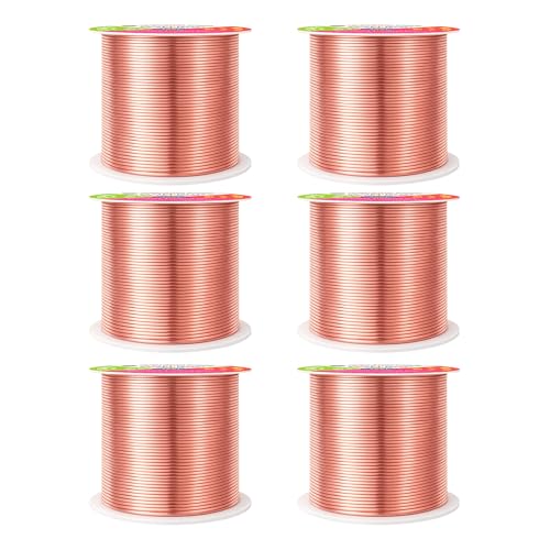 Image of Mandala Crafts 22 Gauge Rose Gold Tone Combo Anodized Aluminum Craft Wire | 450 FT, Colored, Flexible, Bendable for Bonsai Armature Sculpting Wire Wrapping Jewelry Making, Weather & Tarnish Resistant