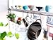 Ikea Bygel kitchen organizer set, rail and 10 hooks, silver