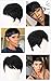 WIGNEE Short Pixie Cut Human Hair Wigs With Bangs for Black Women (1B)