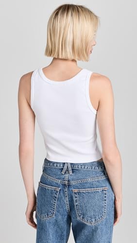 perfectwhitetee Women's Blondie Structured Rib Bra Friendly Tank3