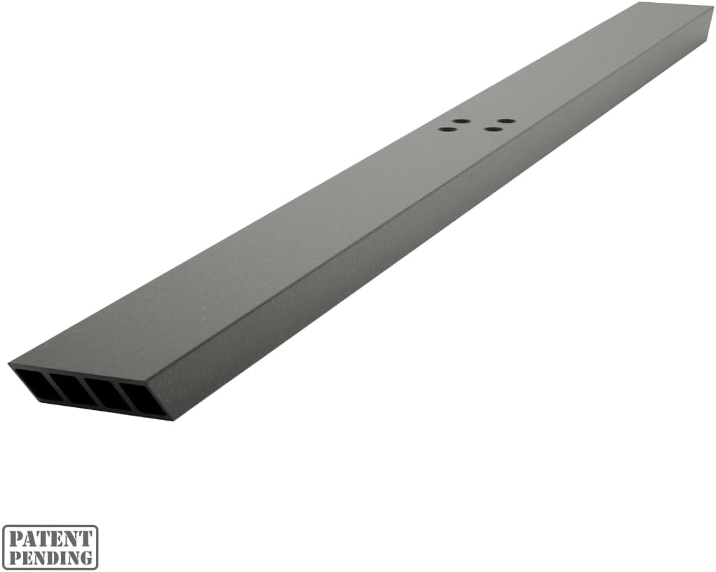 Heavy Duty 26 Inch Industrial Flat Wall Countertop Support Bracket in American Made Ribbed Aluminum, for countertop Support, Kitchen Island Brackets Outdoor Bars, Commercial Spaces, Home Renovations