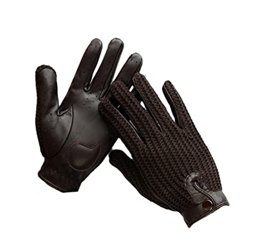 Guantes de conducción de cuero de cabra sin forro para máxima sensibilidad