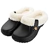 CELANDA Winterclogs Heren Dames Sloffen Warme Comfortabele Pantoffels Waterdichte Tuinschoenen Licht Pluche Slipvaste…