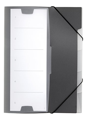 Preisvergleich Produktbild Durable 247557 Ordnungsmappe 5, 1 Stück anthrazit / grau