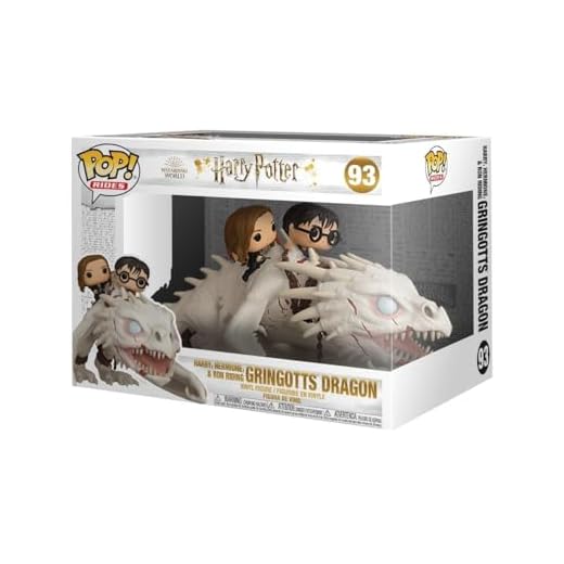 Funko Pop! Ride: Dragon with Harry, Ron, & Hermione - Harry Potter- Figura in Vinile da Collezione - Idea Regalo - Merchandising Ufficiale - Giocattoli per Bambini e Adulti - Movies Fans