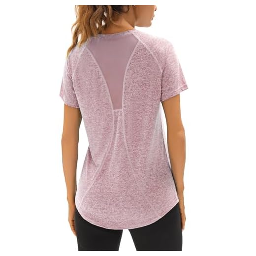 Ropa y accesorios deportivos 8 Wayleb Camiseta Deportivo Mujer Camiseta de Manga Corta Camiseta Holgada de Secado Rápido Camisetas de Malla Mujer Yoga Fitness Top Ropa Deportiva Entrenamiento Atlético