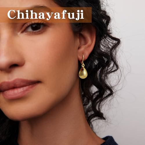 Gold/silver teardrop leverback earrings, 18K gold plated，hypoallergenic, teardrop leverback pendant earrings，earrings for women4