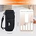 RRegeny Water Bottle Holder with Strap for Hydroflask 32oz 40oz, Carrier Sling Bag with Phone Pocket Sleeve for Men Women Hiking Camping Travelling（black24/32oz）