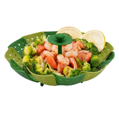 Cesta De Vapor Plegable - Cesta De Vapor Extensible, Olla De Vapor Multifuncional, Inserto De Vapor, Batería De Cocina De Vapor, Utensilio De Cocina Para Vegetales Y Mariscos 9,84 X 9,84 X