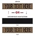 Custom Uniform Name Tape. Coyote Brown, 3.5 Inch Hook Fastener