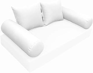 MH GLOBAL |SLIPCOVER ONLY| S4 Outdoor Bolster Backrest Pillow Covers Knife Edge Crib AD106