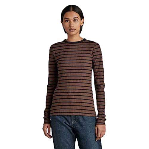 G-Star Raw Slim Rib 2.0 Stripe Top, Tops Para Mujer, Multicolor Rain Drum Caviar Stripe D21575-D201-D472 , Xs G-Star Raw Slim Rib 2.0 Stripe Top, Tops Para Mujer, Multicolor Rain Drum Caviar Stripe D21575-D201-D472 , Xs