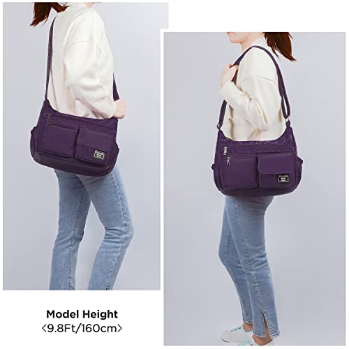 Image of VOLGANIK ROCK Crossbody Bags for Women RFID Lightweight Travel Shoulder Bag Waterproof Nylon purses and handbags Pocketbook