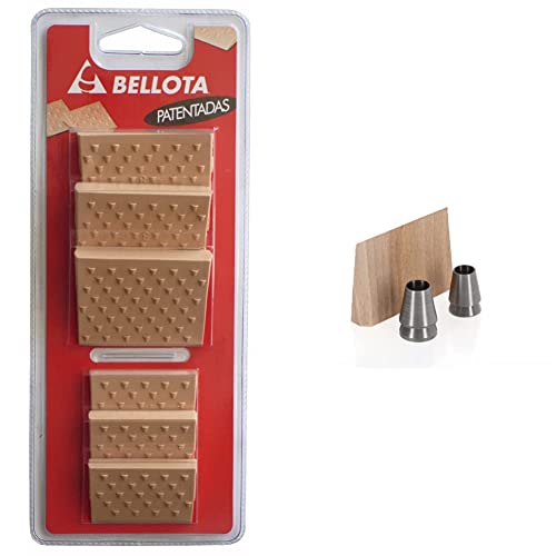 Bellota 8975 BL - Kit de Montaje OCHSENKOPF, Cuña para Hachas, 3 Piezas (2 Cuñas Circulares y 1 de Madera), Herramienta Forestal, OX E-123-0100