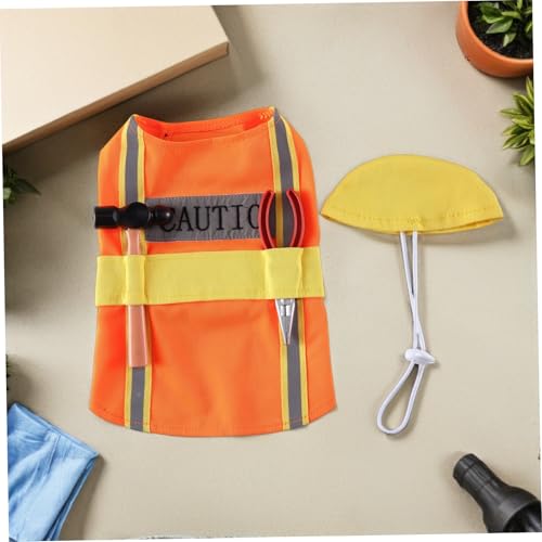 Disfraz resistente naranja para perro talla M miniatura 2