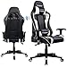 GTRACING Gaming Chair, Fabric Computer Chair, 3D Adjustable Armrests, High Back Ergonomic Reclining Swivel Chair with Premium Breathable Cloth Cushion and Headrest&Lumbar Support，Green