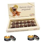 Marrons Glacés 240 g ca 12 Stück – mit speziellen Duftkerzen zum Valentinstag