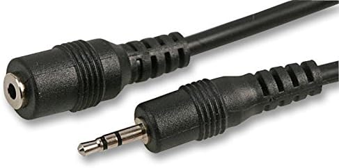 rhinocables 2.5mm Mini Jack Extension Cable - 2.5mm Male Stereo Jack Cable to 2.5mm Female Stereo Cable - Audio Cables, Aux Cable, Extend Headphone Cable (2m)