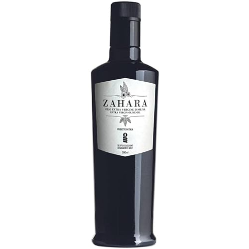 Aceite de oliva virgen extra Zahara de Italia siciliano puro AOVE de primera calidad, rico en polifenoles, cosecha temprana, prensado en frío,