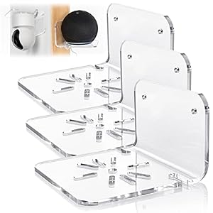 SIPRDE Acryl Wandregal 3er Pack Transparent