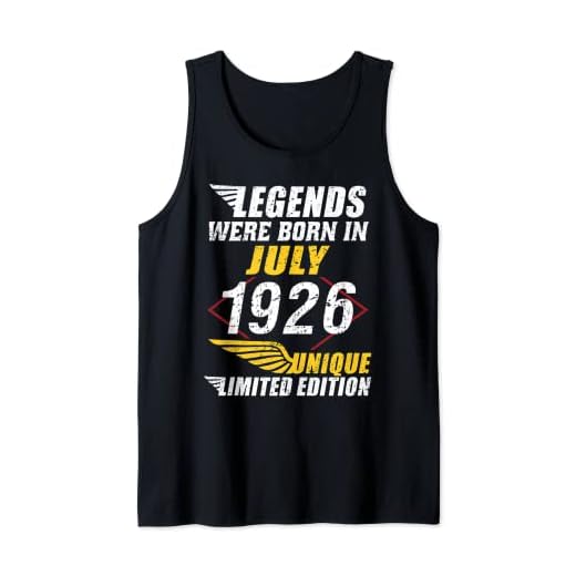 Cumpleaños Julio 1926 Edición Limitada Regalo Legend July Camiseta sin Mangas