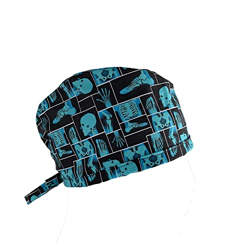 Unisex Medical Scrub Cap - The Hip Bone's Connected to, Unisex Scrub Hat, Nurses hat, Surgical Scrub hat, Medical Scrub Cap, OR Hats, DR. Hats, Scrub Caps for Women Blue