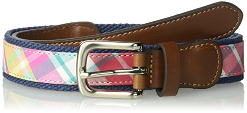 Wembley Big Boys Novelty Fabric Belt, Plaid, L