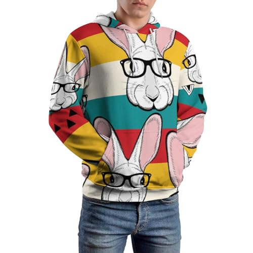 Sweats À Capuche Manche Longue UMENG avec imprimé graphique moderne taille S - 6