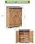 Garveelife Shed Outdoor Storage Cabinet, Wooden Garden Sheds, Outside Tool Organizer with Waterproof Roof, Shelves and Lockable Door for Patio Hallway and Backyard (Natural, 48.8"x15"x63.8")