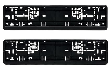 Autokaar Car Number Plate Frame Cover Black for HSRP Plate Set of 2 Front and Back Universal for Maruti Suzuki Ignis/Spresso/SX4/Ertiga/WagonR/Celerio/Invicto/Ciaz/Ritz/Zen - Image 3 thumbnail