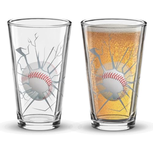 Moonlight4225 Baseball Smash Ball Pint Glasses (2)