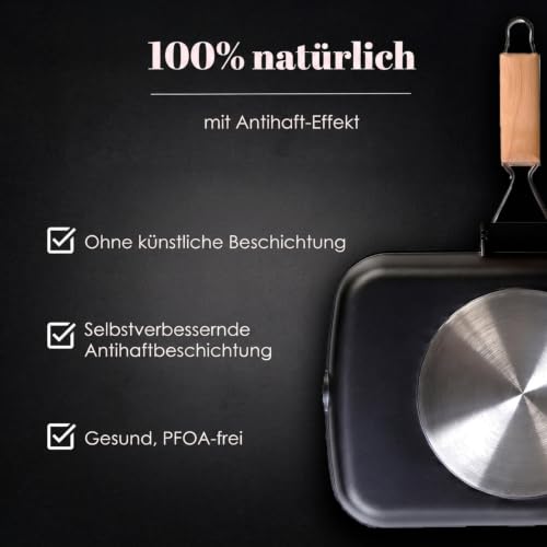 WECOOK! - Aluminium Non Stick Grill Pan - Ribbed 34 x 24 cm – Ansicht 6