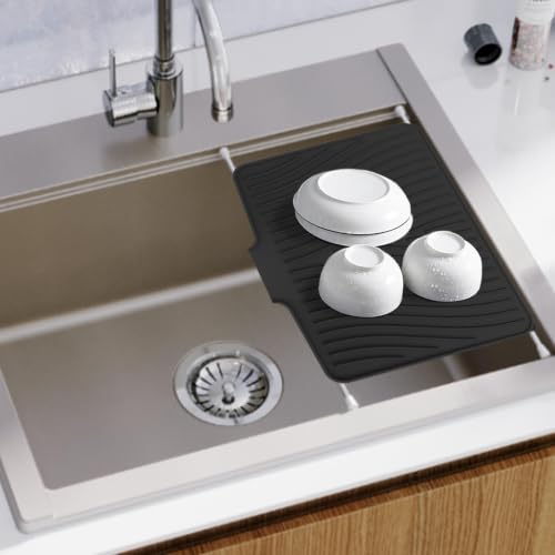 Alfombra de secado de platos para cocina estera protector de encimeras de baño 4