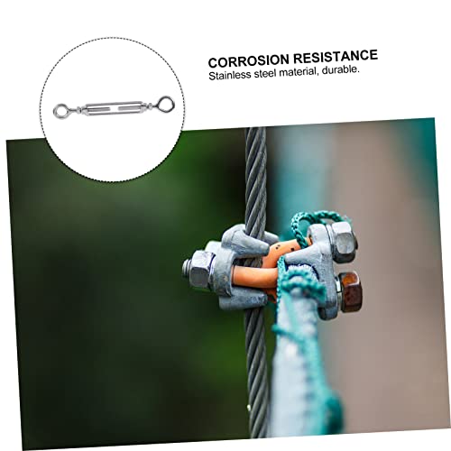 Tensor de cable de acero inoxidable con cuerpo abierto para uso exterior, accesorio arquitectónico de alta resistencia con ojales miniatura 7