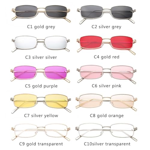 Lunettes de soleil légères anti-marques de nez avec monture métallique vintage