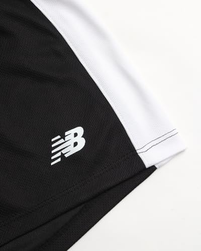 New Balance Conjunto de shorts para meninas – Camiseta de desempenho de 3 peças, regata e shorts de