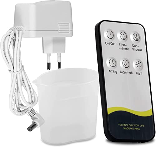 Difusor de Óleo Essencial, 7 Cores e 4 Temporizadores, Aromaterapia