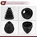 HEROFFIX 1 Set CV Joint Boot Kit for Mercedes-Benz GL350 2013-2016 Outer Constant Velocity Joint Boot W/Clamps No.A1663300285 Black Rubber