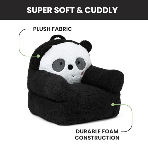 Delta Children Panda Cozee Buddy Chair, Black/White