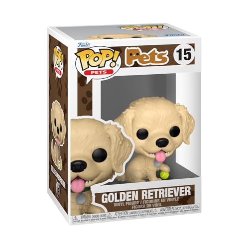 Funko Pop! Pets: Pets - Golden Retriever​ Retriever - Figura in Vinile da Collezione - Idea Regalo - Merchandising Ufficiale - Giocattoli per Bambini e AdultiFans - Figura per i Collezionisti