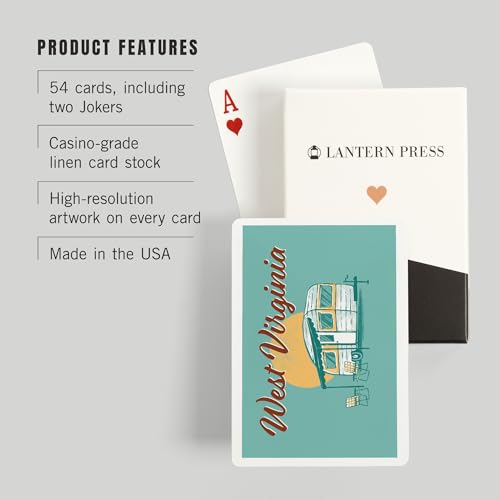 Baraja Vintage West Virginia 52 Cartas Póker miniatura 3