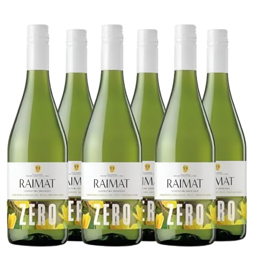 Raimat Zero Blanco - Vino blanco sin alcohol, pack 6 botellas, 75cl