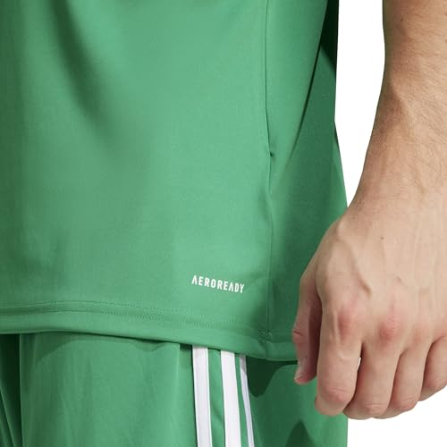adidas Uomo SQUADRA25 Jersey Short Sleeve, Team Green/White, M