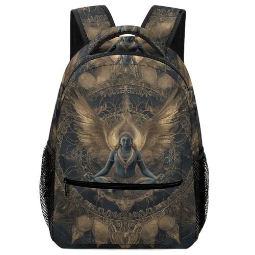 Sac à dos pour garçon Bouddha d'art le cartable léger contre le mal de dos
