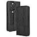Kukoufey Compatible with Huawei nova 14 Pro Phone Cases,Flip Leather Wallet Cover Compatible with Huawei nova 14 Pro 5G MIA-AL00 Case Black