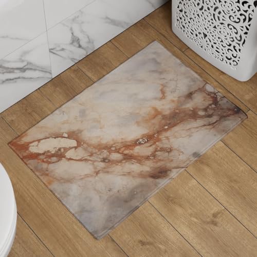 Tapis de sol d'entrée grand format CEVAN motif marbré 50x80cm - 4